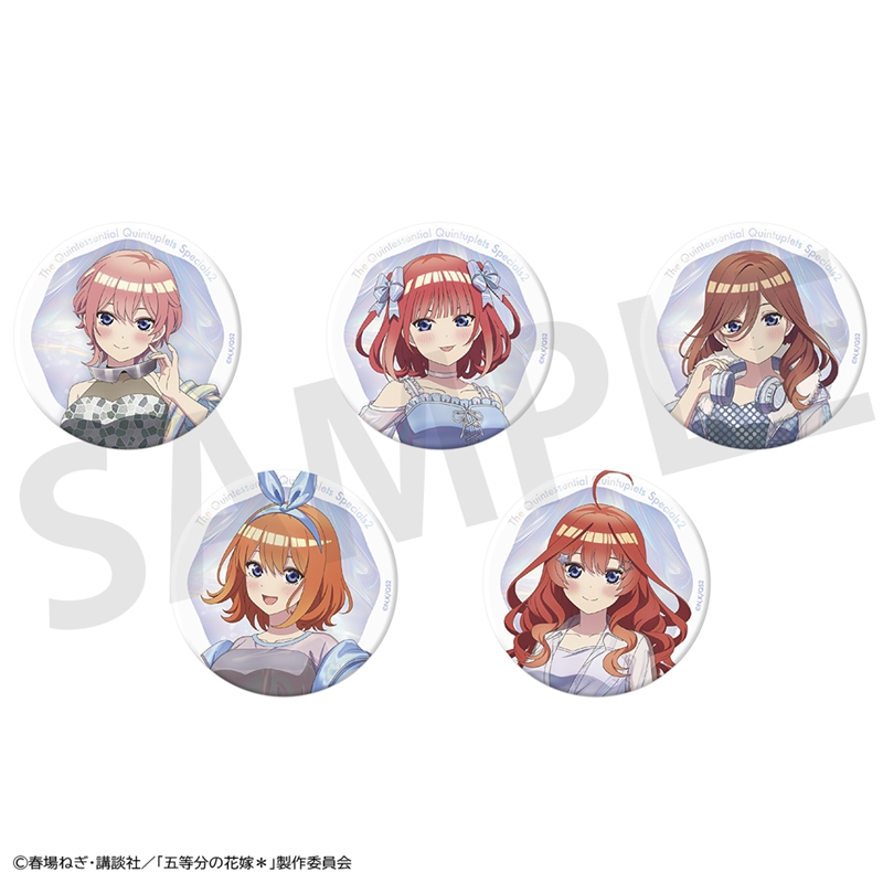 【グッズ-バッチ】五等分の花嫁＊ トレーディングキラキラ缶バッジ