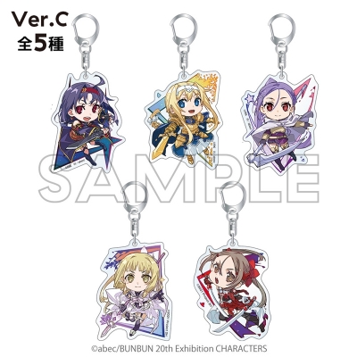 【グッズ-キーホルダー】abec/BUNBUN 20th Exhibition CHARACTERS トレーディングミニキャラアクリルキーホルダー Ver.C