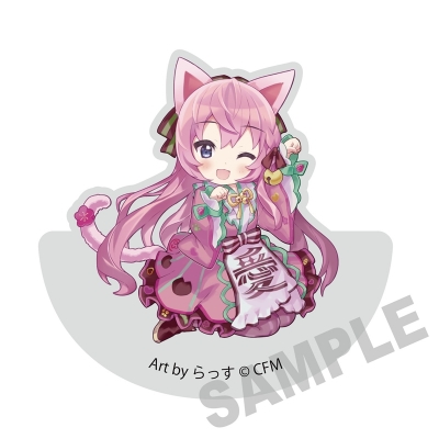 【グッズ-置きもの】「初音ミク×招き猫」 ゆらゆらアクリルブロック 巡音ルカ Art by らっす