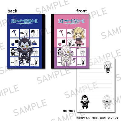【グッズ-メモ帳】DEATH NOTE BOOK型メモ帳 シモジマコラボver. 弥海砂・リューク・レム