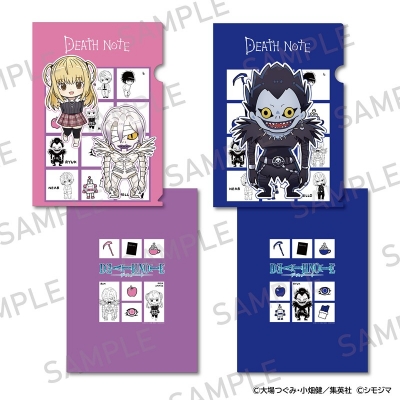 【グッズ-クリアファイル】DEATH NOTE A4クリアファイル2枚セット シモジマコラボver. 弥海砂・リューク・レム