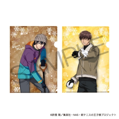 【グッズ-クリアファイル】新テニスの王子様 A4クリアファイル2枚セット 雪遊びver. 観月はじめ&柳 蓮二