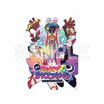 【グッズ-置きもの】New PANTY & STOCKING with GARTERBELT アクリルイラストパネル キービジュアルver.