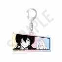 【グッズ-キーホルダー】文豪ストレイドッグス 太宰、中也、十五歳 オーロラアクリルキーホルダー 太宰治の画像