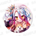 【グッズ-バッチ】ノーゲーム・ノーライフ ライトノベル展2025 ホログラム缶バッジの画像