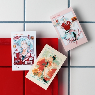 【グッズ-ブロマイド】泉月と聡一 「Puppy's DINER」ブロマイドセット 泉月セット