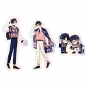 【グッズ-ステッカー】みなと商事コインランドリー オーロラステッカーセット PINK/NAVY TRAD. CLUB ver.の画像