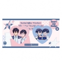【グッズ-バッチ】異世界の沙汰は社畜次第 ハート缶バッジセット PINK/NAVY TRAD. CLUB ver.の画像
