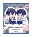 【グッズ-スタンドポップ】異世界の沙汰は社畜次第 アクリルスタンド デフォルメ PINK/NAVY TRAD. CLUB ver.の画像