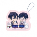 【グッズ-チャーム】異世界の沙汰は社畜次第 アクリルブロックチャーム PINK/NAVY TRAD. CLUB ver.の画像