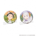 【グッズ-バッチ】Re:ゼロから始める異世界生活 缶バッジセット FANTASY FOREST ver. スバル&エミリアの画像