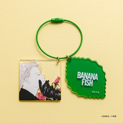 【グッズ-キーホルダー】BANANA FISH ダブルアクリルキーリング ⑤アッシュC(リーフ)