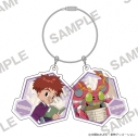 【グッズ-キーホルダー】デジモンアドベンチャー 2連ペアアクリルキーホルダー 和モダンVer. 泉光子郎&テントモンの画像