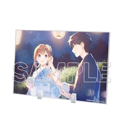 【グッズ-置きもの】レプリカだって、恋をする。 ビッグアクリルプレート E
