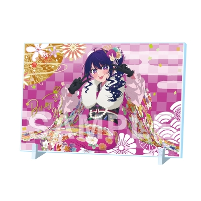 【グッズ-置きもの】【推しの子】 箔押しサイン入りアクリルパネル アイ New Year 2026 ver.