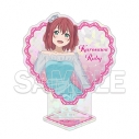 【グッズ-スタンドポップ】『ラブライブ!サンシャイン!!』 ハート型ラメ入りアクリルスタンド Aqours ルビィの画像