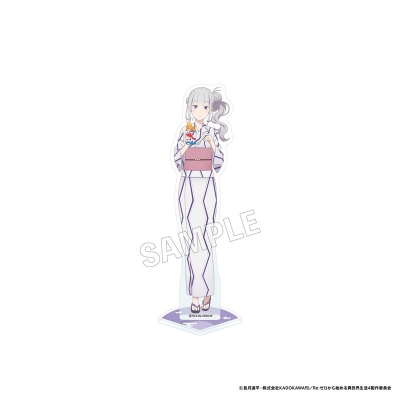 【グッズ-スタンドポップ】Re:ゼロから始める異世界生活 アクリルスタンドフィギュア お祭り ver. エミリア