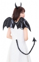 【コスプレ-衣装】ノンキャラオリジナル デビルパーツセット(ブラック)の画像