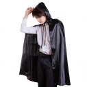 【コスプレ-衣装】ノンキャラオリジナル ブラックマント・黒 UNISEXの画像