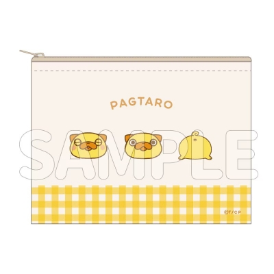 【グッズ-ポーチ】おじさんはカワイイものがお好き。 パグ太郎 キャンバスポーチ(おかおとおしり)【再販】