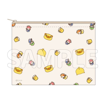 【グッズ-ポーチ】おじさんはカワイイものがお好き。 パグ太郎 キャンバスポーチ(いっぱい)【再販】