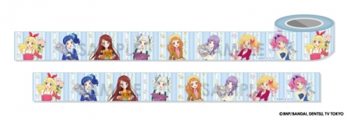グッズ テープ オールアイカツ マスキングテープ Flower アニメイト限定 アニメイト
