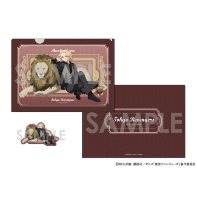 【グッズ-セットもの】東京リベンジャーズ クリアファイル&ダイカットステッカー ~majestic beast~ 2.佐野万次郎