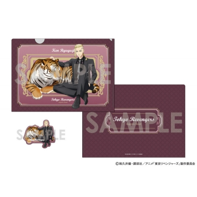 【グッズ-セットもの】東京リベンジャーズ クリアファイル&ダイカットステッカー ~majestic beast~ 3.龍宮寺堅
