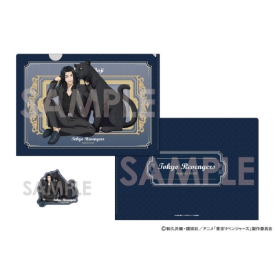 【グッズ-セットもの】東京リベンジャーズ クリアファイル&ダイカットステッカー ~majestic beast~ 4.場地圭介