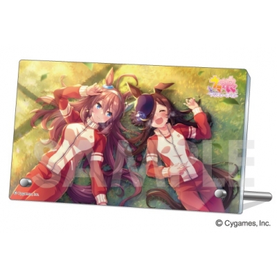 【グッズ-置きもの】ウマ娘 プリティーダービー アクリルプレート Vol.3 2.ミホノブルボン&ライスシャワー【再販】
