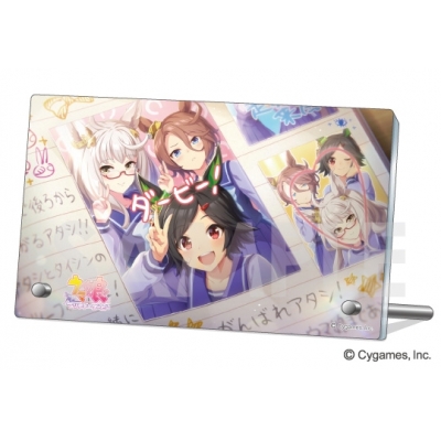 【グッズ-置きもの】ウマ娘 プリティーダービー アクリルプレート Vol.3 3.ビワハヤヒデ&ナリタタイシン&ウイニングチケット【再販】
