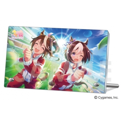 【グッズ-置きもの】ウマ娘 プリティーダービー アクリルプレート Vol.3 5.スペシャルウィーク&トウカイテイオー【再販】