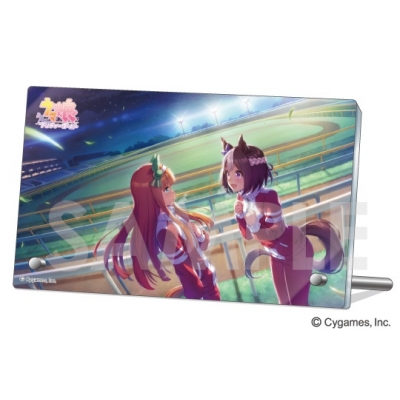 【グッズ-置きもの】ウマ娘 プリティーダービー アクリルプレート Vol.3 6.スペシャルウィーク&サイレンススズカ【再販】