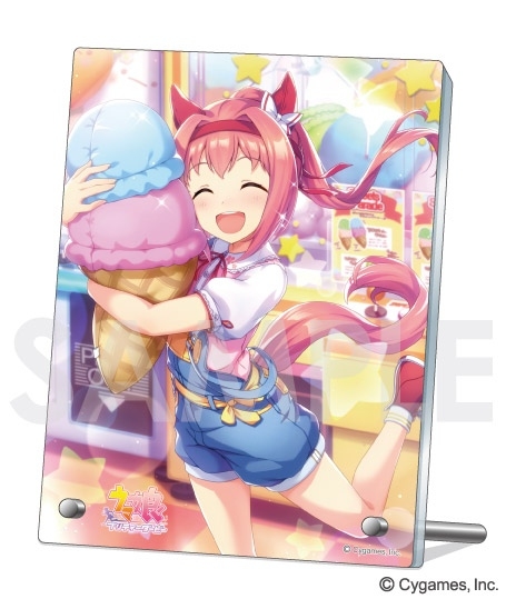 グッズ 置きもの ウマ娘 プリティーダービー アクリルプレート Vol 4 3 ハルウララ 再販 アニメイト