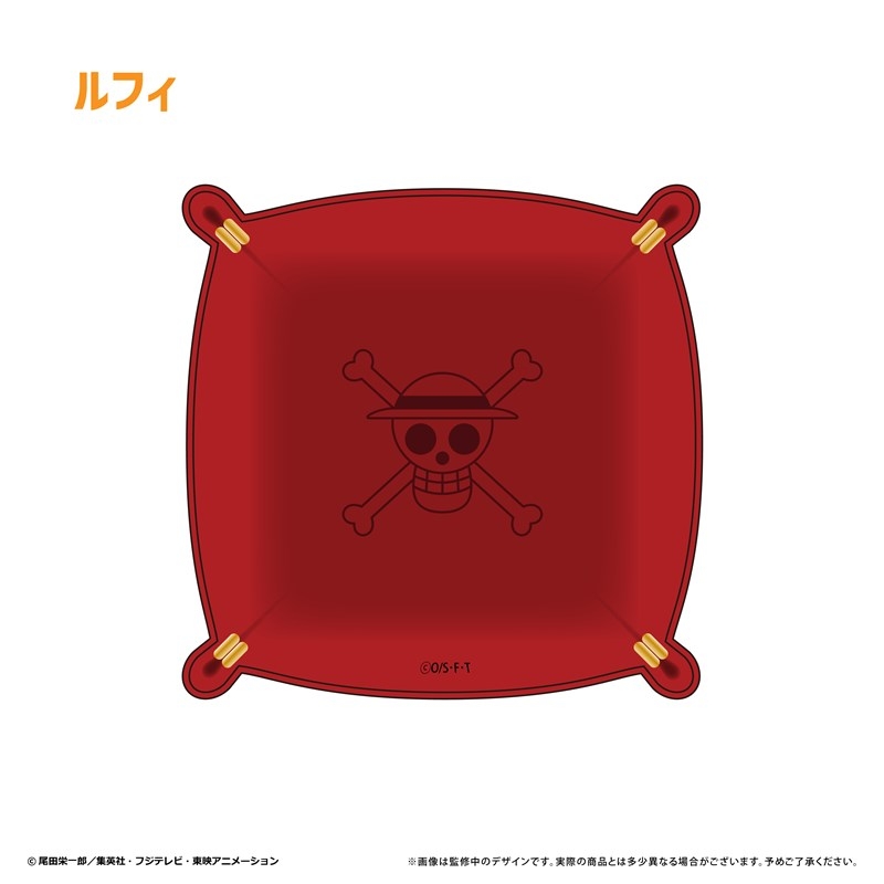 【グッズ-日用雑貨】ONE PIECE レザースクエアトレー vol.1 ルフィ