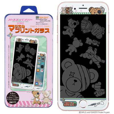 【グッズ-携帯グッズ】マジカルプリントガラス iPhone6Plus/6sPlus/7Plus/8Plus ガールズ&パンツァー 最終章 11ボコ