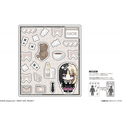【グッズ-スタンドポップ】アニメ「NEEDY GIRL OVERDOSE」 kawabit アクリルフレークパーツ 03 かちぇ