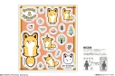【グッズ-スタンドポップ】タヌキとキツネ アクリルフレークパーツ キツネの画像