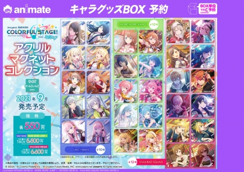 グッズ マグネット プロジェクトセカイ カラフルステージ Feat 初音ミク アクリルマグネットコレクション Vivid Bad Squad アニメイト