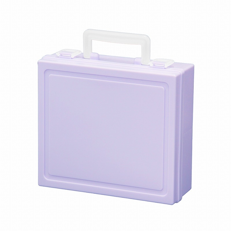 【グッズ-収納BOX】ノンキャラ コレクションキャリーケース ラベンダーパープル