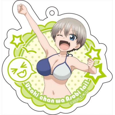 【グッズ-キーホルダー】宇崎ちゃんは遊びたい! アクリルキーホルダー (3)宇崎 花『水着Ver.』