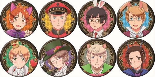 グッズ バッチ ヘタリア World Stars 缶バッジコレクション 不思議の国のアリスver アニメイト