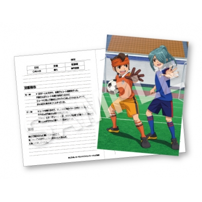 【グッズ-カード】イナズマイレブン 活動録フォトシート 円堂守&風丸一郎太