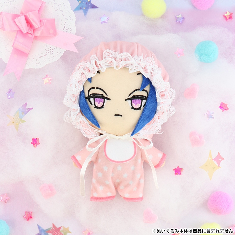 【グッズ-ぬい服】ぬいちゅーむ ロンパースセット/ピンク
