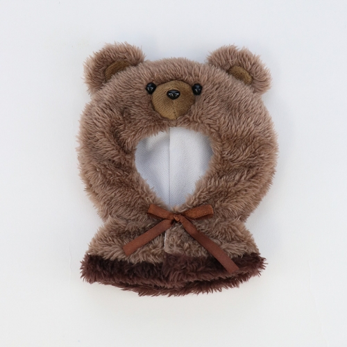 グッズ 衣装 ぬいちゅーむ もこもこフードポンチョ くま こげちゃ アニメイト