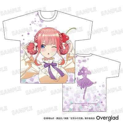 【グッズ-Tシャツ】映画「五等分の花嫁」 フルグラフィックTシャツXL クリームソーダver.(中野二乃)
