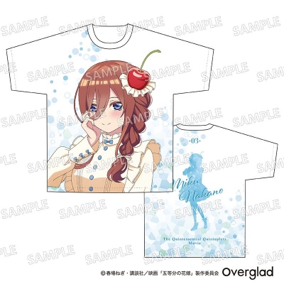 【グッズ-Tシャツ】映画「五等分の花嫁」 フルグラフィックTシャツXL クリームソーダver.(中野三玖)