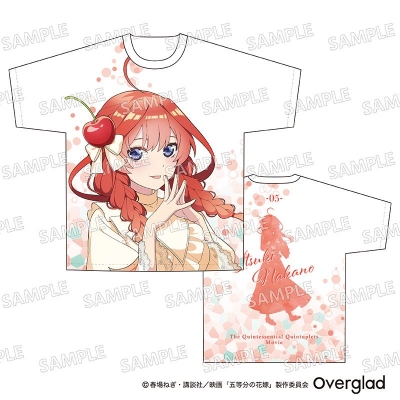 【グッズ-Tシャツ】映画「五等分の花嫁」 フルグラフィックTシャツXL クリームソーダver.(中野五月)