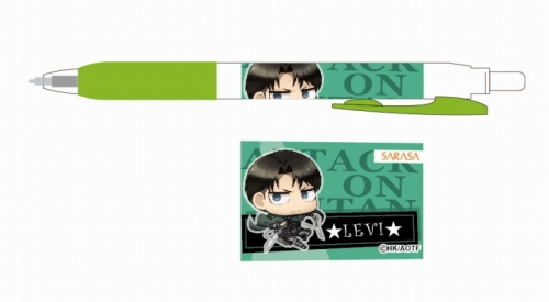 グッズ ボールペン 進撃の巨人 ちみキャラ サラサ リヴァイ アニメイト