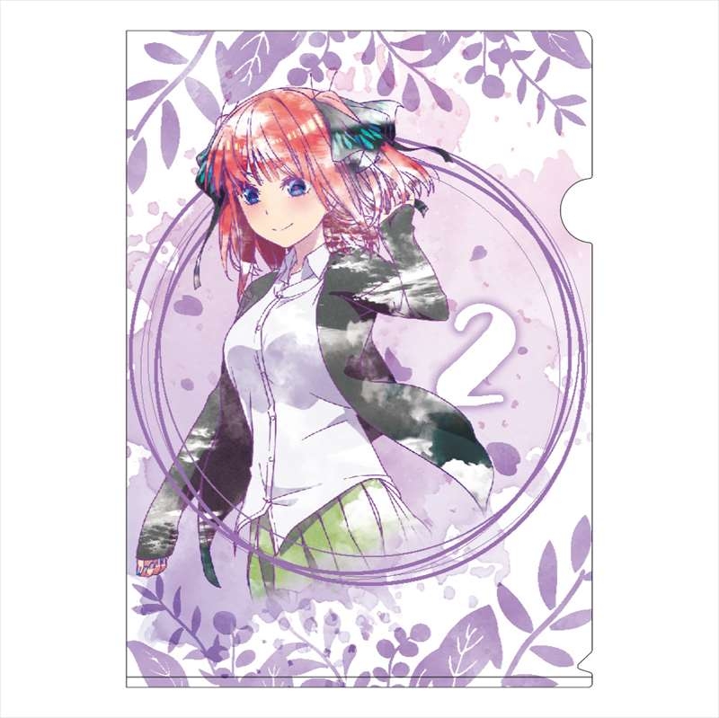 グッズ クリアファイル 五等分の花嫁 水彩アート クリアファイル 中野二乃 アニメイト